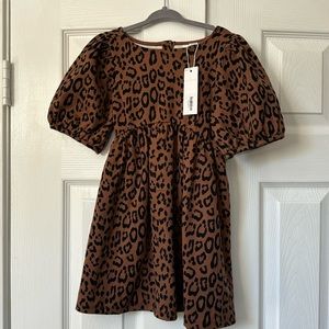 NWT- Janie and Jack Toddler Animal print dress - 4T